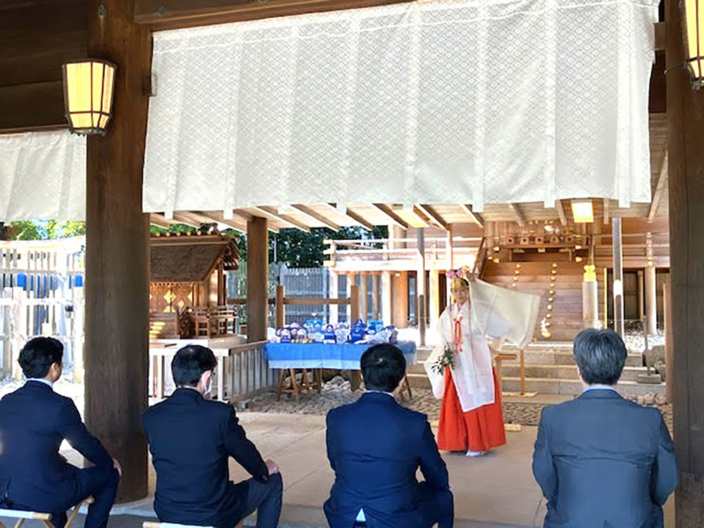 必勝祈願祭　伊勢山皇大神宮にて
