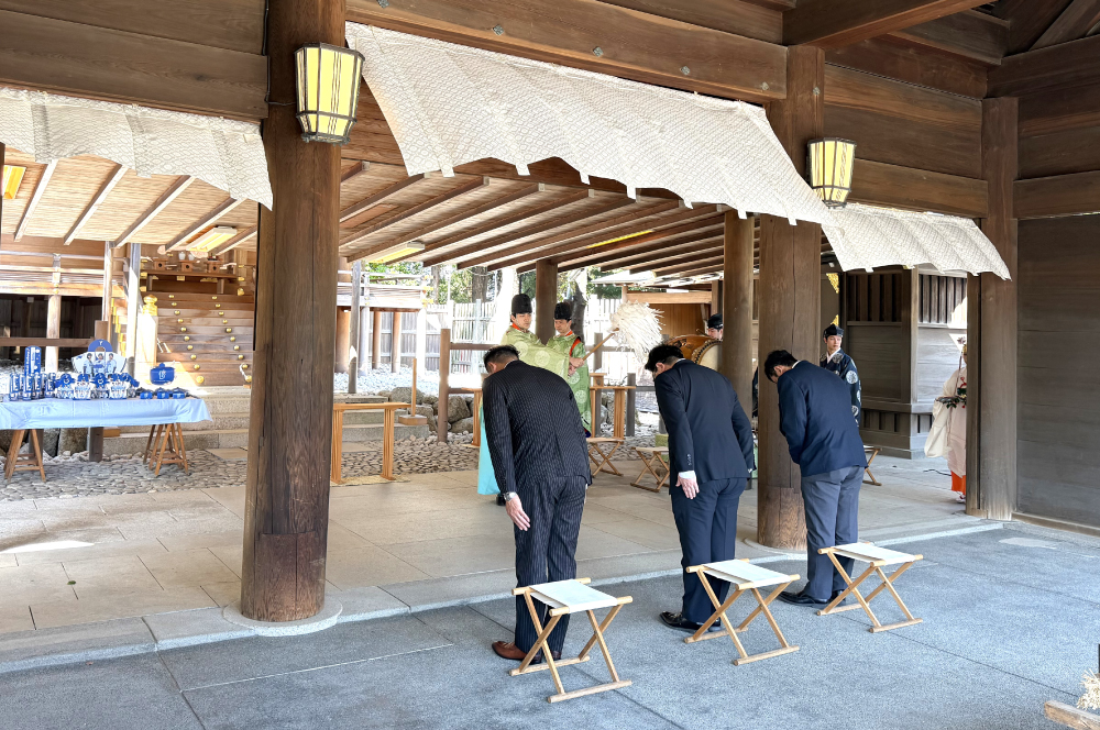 必勝祈願祭　伊勢山皇大神宮にて